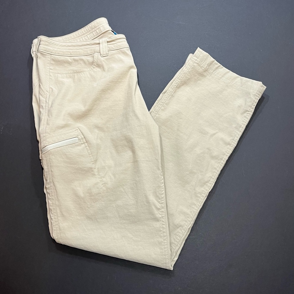 Eddie Bauer Guide Pro First Ascent Pants in Pumice (Cream)